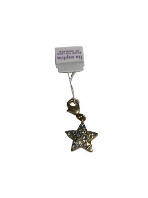 Lia Sophia Star Charm Gold Tone with crystals