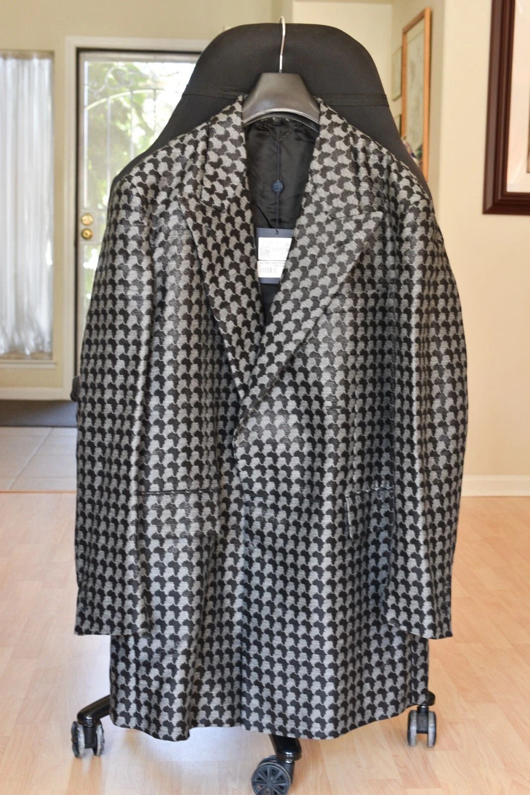 LOUIS VUITTON（LV） Giacca cappotto auto blazer lana seta pied de poule Louis Vuitton Virgil Abloh Africa