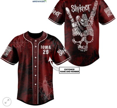 Slipknot I Want To Be A Sinner Personalized baseball jersey, 3d gift,2025 hot