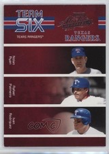 2005 Playoff Absolute Memorabilia Team Six Nolan Ryan Rafael Palmeiro HOF z7j