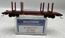 Walthers 932-8860 N Scale Freight Car 45' Logging Flat Car UP Union Pacific
