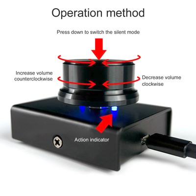 USB Volume Control Knob Remote Controller Audio Adjuster Für Win 10/8/7/Vist CUB