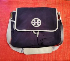   Tory Burch Billy Nylon Diaper Baby Bag Navy Blue Crossbody Adjustable  