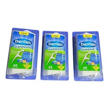 3 Packs DenTek Dispenser With Triple Clean Floss Picks 60 ct Single Pull NEW