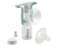 Ameda 17093 One-Hand Manual portable Breast Pump Kit with insert DEHP BPA-free