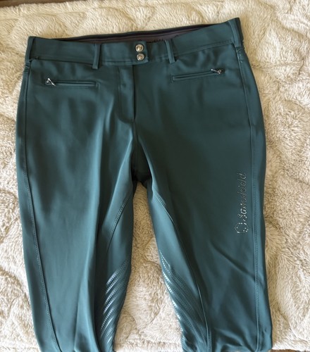 Samshield Adele Breeches, Posy Green, US30/ FR40, Lots Of Bling!!