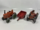 Dinky Toys & Britains 301 Field Marshall Tractors + 341 Trailer Vintage Joblot
