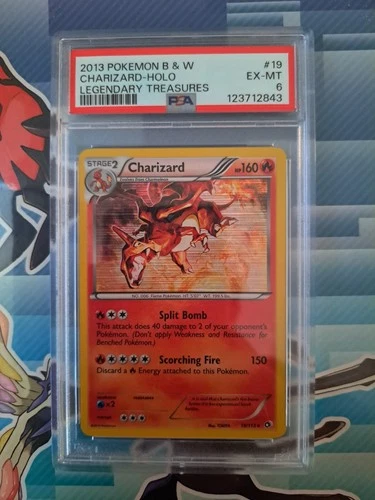 2013 Legendary Treasures #19 Charizard Holo Psa 6