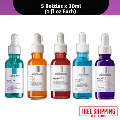 La Roche-Posay 5pc Face Serum Set 30ml/1oz Each | Limited Bundle