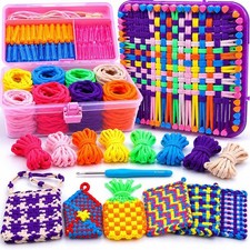 Weaving Loom Kit for Kids  Adults - Craft Toys, Potholder Making, Birthday Gift