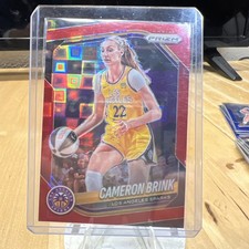 2025 Panini WNBA Prizm Cameron Brink #87 Red Pandora /199