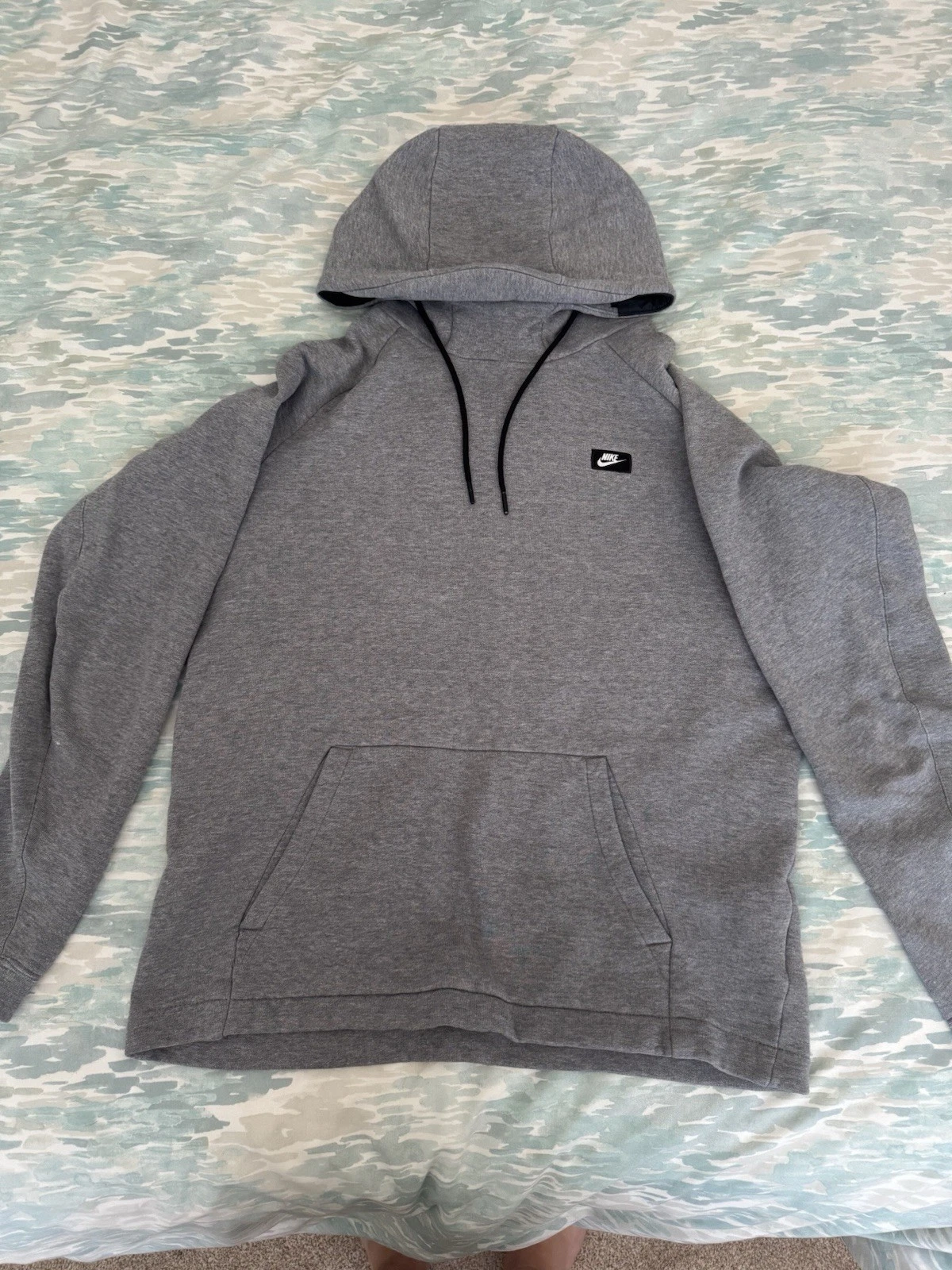Nike Grey Medium M Hooded Hoodie With Pocket