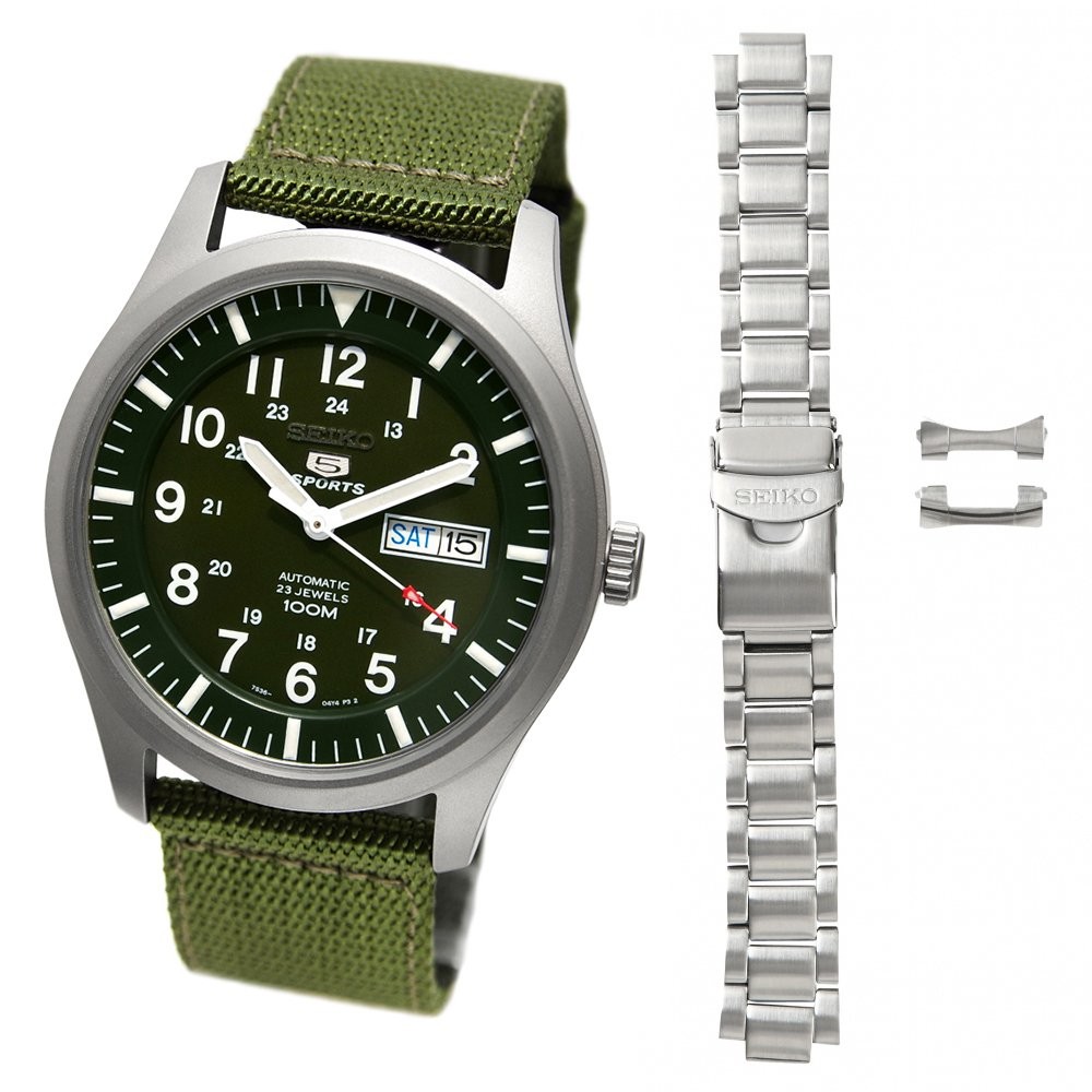 SEIKO Import Seiko Five SNZG09K1 Genuine Military 22mm