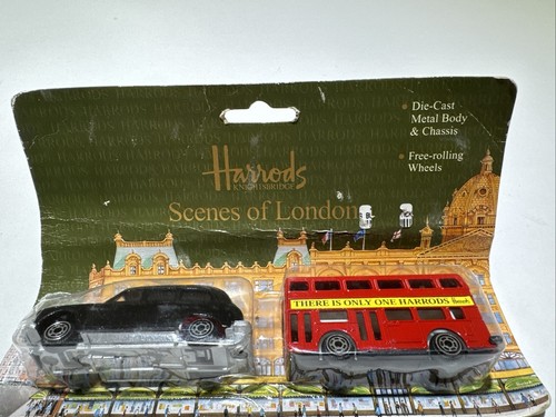 Harrods Scenes of London Diecast Bus & Black Taxi Cab Set Open Box - Picture 13 of 13