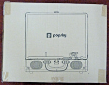 Popsky Record Player, 3-Speed Vintage Style Turntable, Bluetooth Record Player w