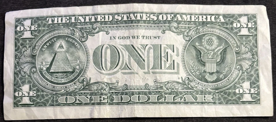 2021 New York $1 Bill Triple Devil 666’s Dated 2020 Triple Pair Note - Image 2 of 2