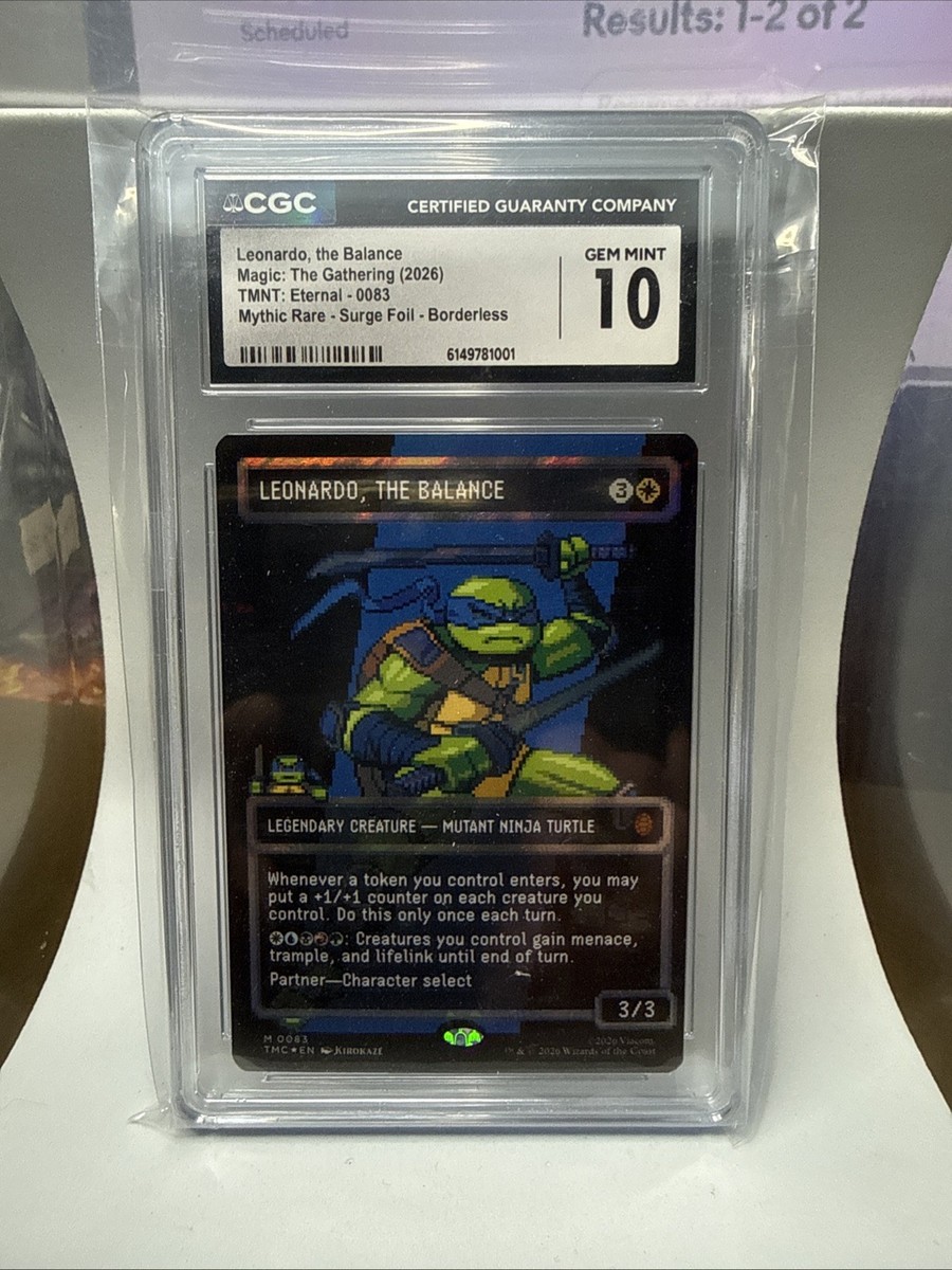 その他 L GEAR SOLID Trading Card 016 TURTLE Leonardo, the Balance (0083) (Borderless) (Surge Foil) Commander