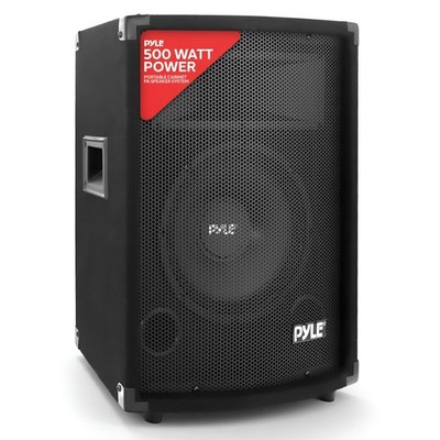 PYLE-500Watt Outdoor Sound System Vehicle Stereo Speakers w/ 10'' Woofer, 1.5''...