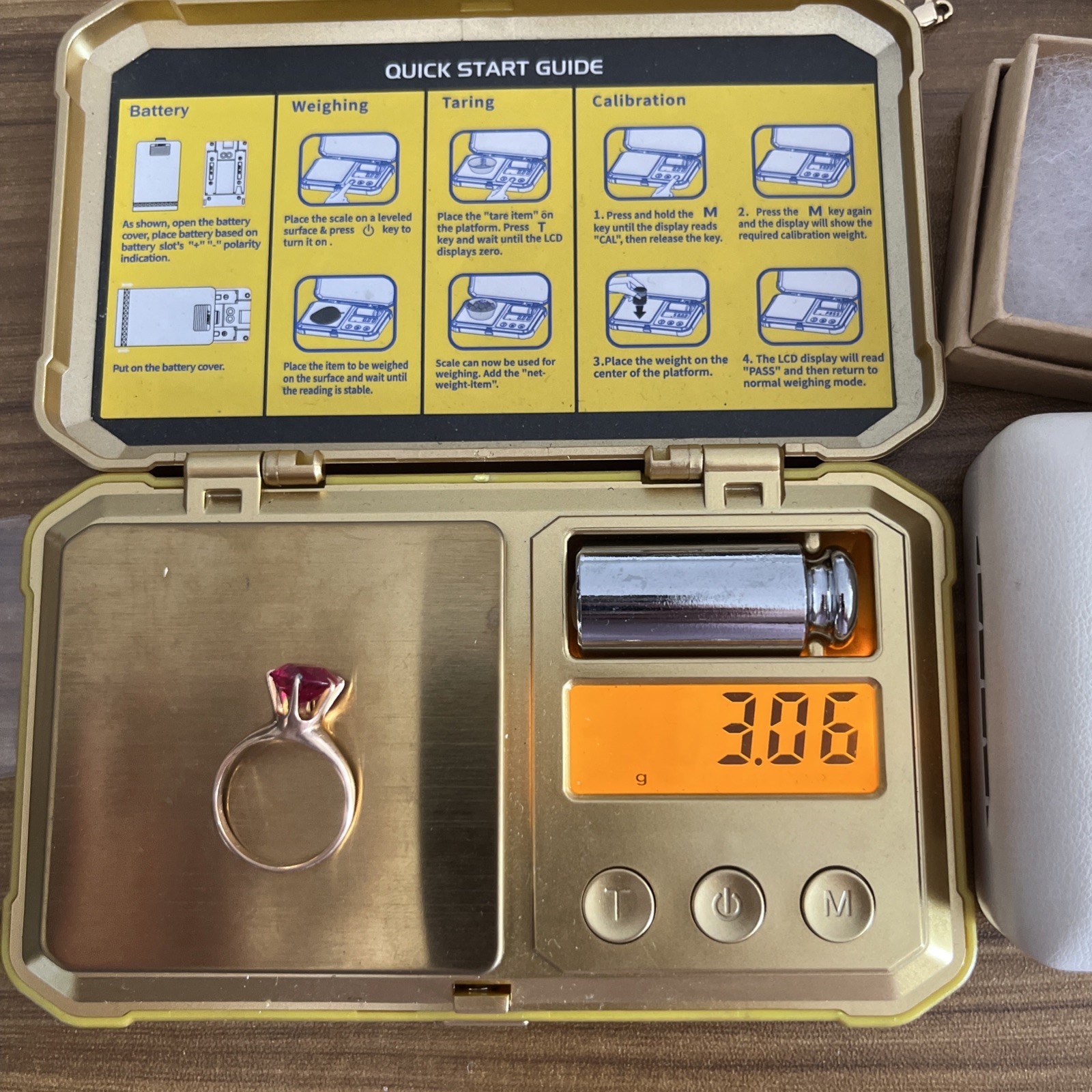 10k Gold Ring, Featuring A Large Ruby - image 9