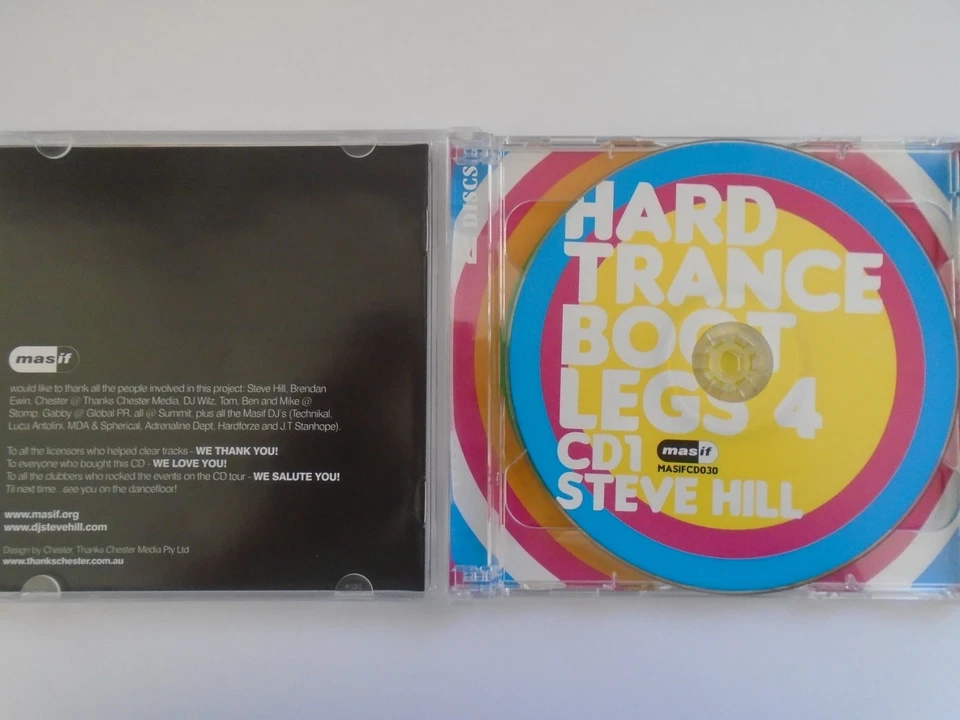 Masif Hard Trance Bootlegs 4 CD Steve Hill Masif DJ`s Australian Import Hard NRG - Image 3 of 4