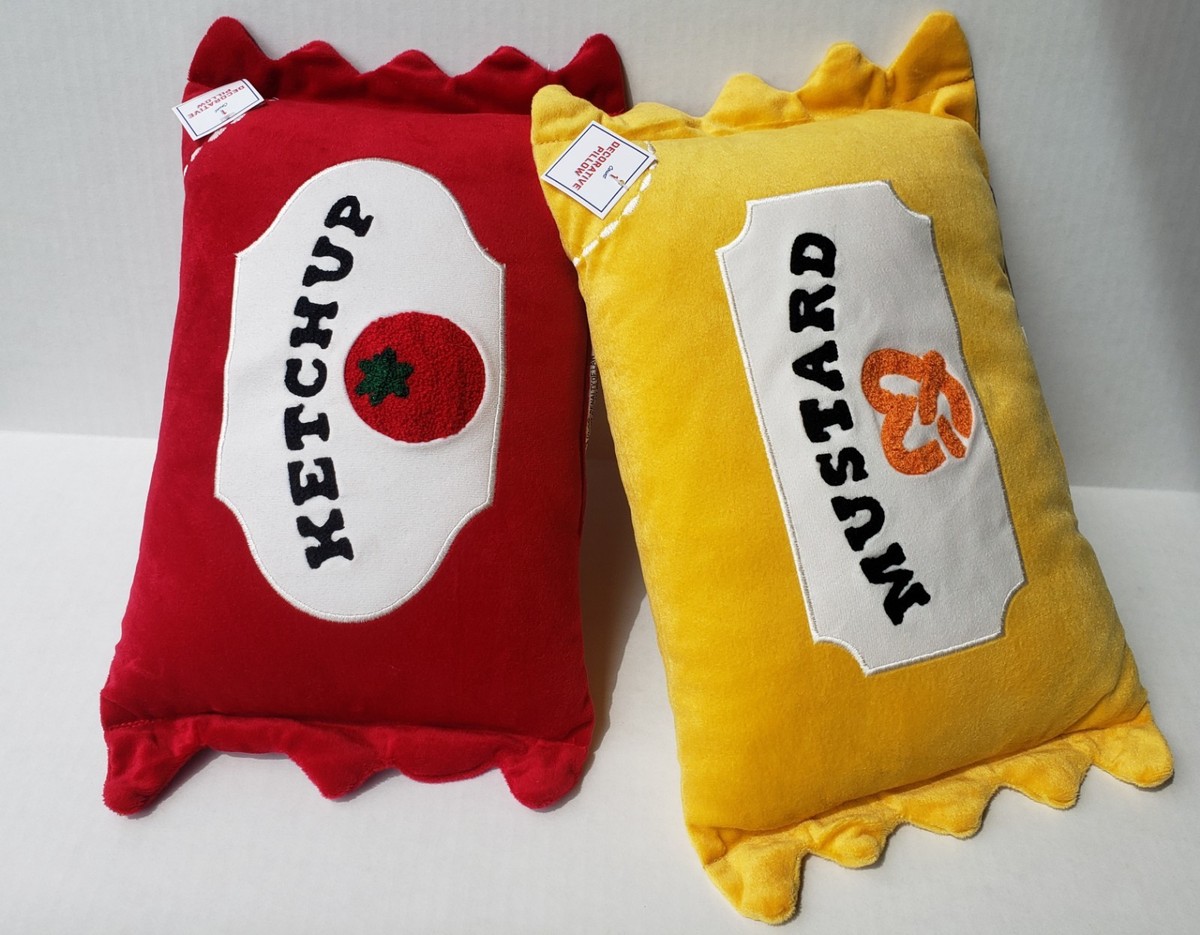 Target Bullseye Playground Mustard Ketchup Packet Pillow Novelty Throw  Pillows