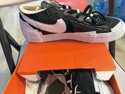 Nike Blazer Low Sacai x sacai Black/White Patent Leather DM6443-001 2022