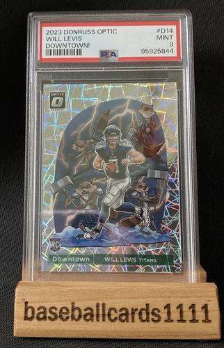 2023 Panini Donruss Optic Downtown! #D-14 Will Levis Titans PSA 9 SSP F1