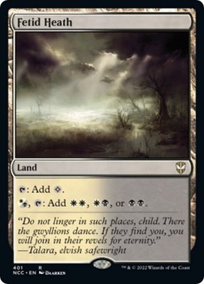 Fetid Heath - Normal NM MTG Commander: Streets of New Capenna