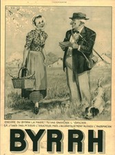 Antique 1938 Byrrh Magazine Issue Advertising