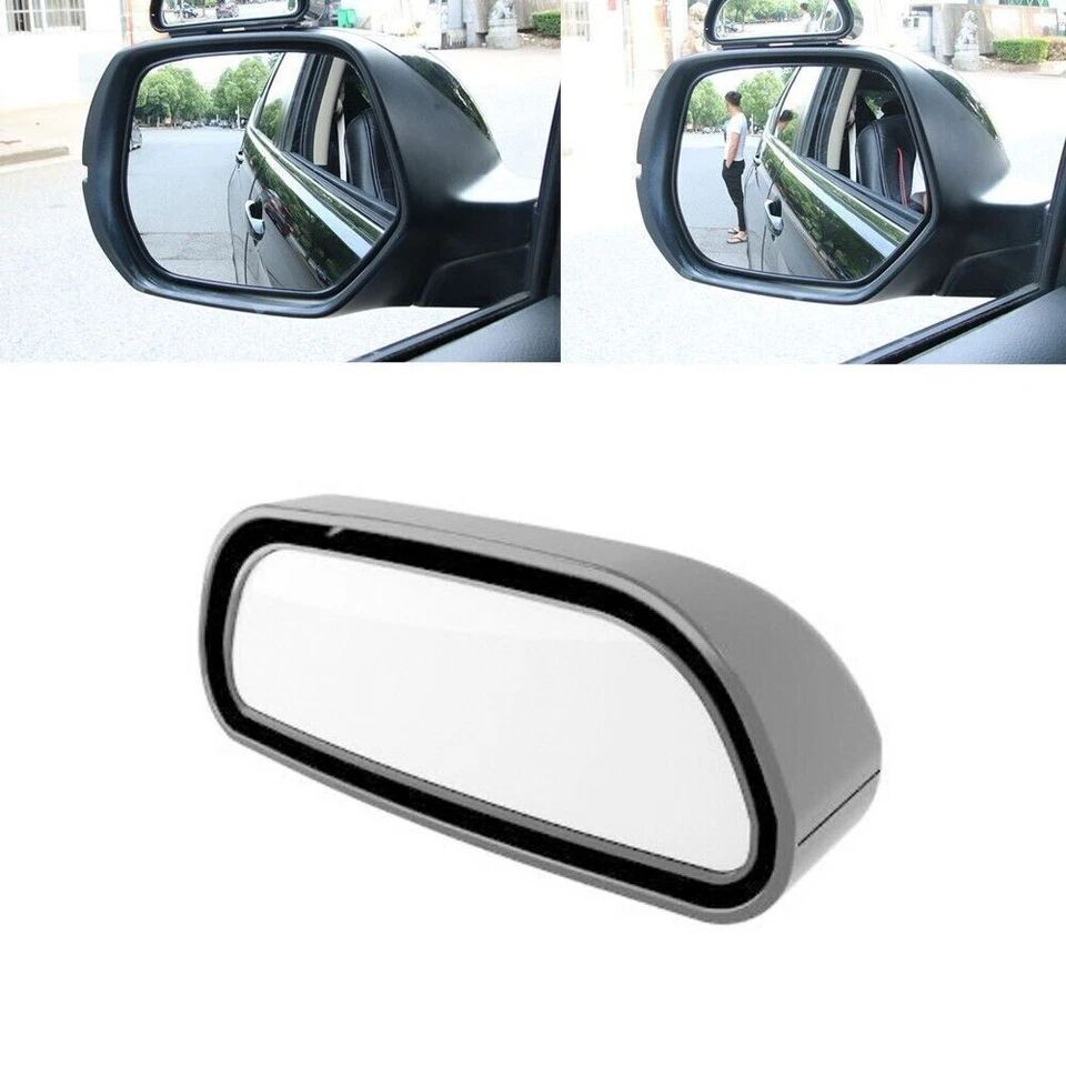 Car Blind Spot Mirror Auxiliary Mirror HD Glass Convex Auto Rear View Mirrors x1 Foto 3 de 4