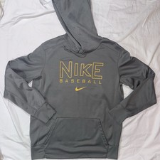 NIKE Men's L Therma-Fit Baseball Hoodie Pullover In Dark Steel Grey
