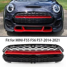 FOR 14-2021 MINI COOPER F55 F56 F57 GP STYLE FRONT BUMPER GRILLE GRILL BLACK&RED