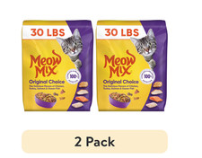 Meow Mix Original Choice Dry Cat Food, 30 lb. Bag 2 pack 