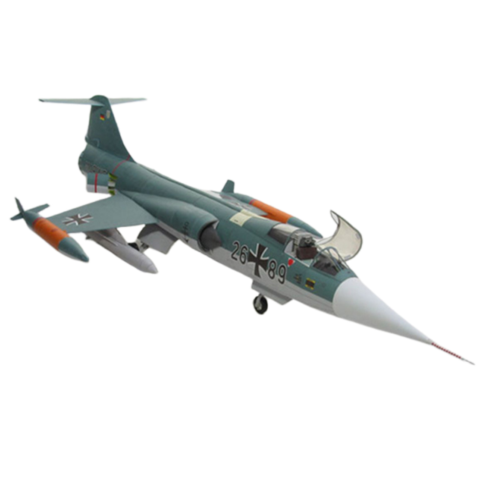 DIY 1/33 US F-104G Star Fighter Plane Paper Model Military Puzzle Kit Collection