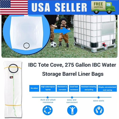 IBC Tote Cover, IBC Water Storage Liner Tankrucksack für 275 transparent - Bild 1 von 12