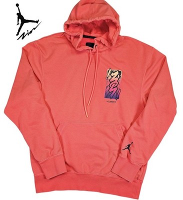 Men's Jordan Zion Williamson Lets Dance Orange Hoodie NBA Size Small S 