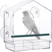 Vogelfutterstation Transparent Fenster VogelhäUschen WildvöGel, 21 X 20 X 10Cm