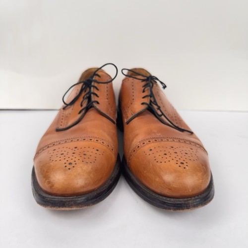 Allen Edmonds "Sanford" Brown Leather Oxfords Cap Toe Shoes, Size 11.5 D, EUC! - Bild 8 von 14