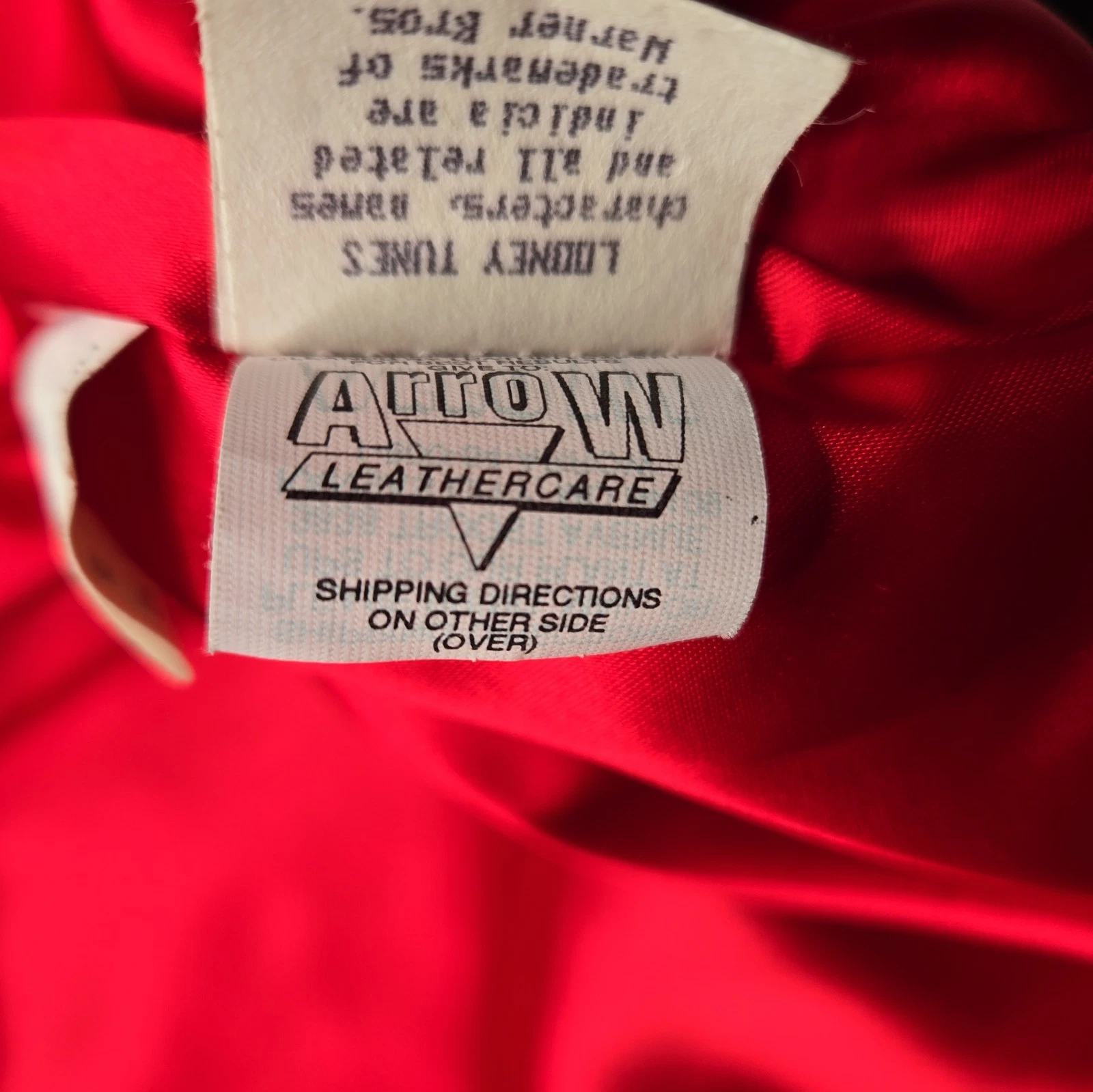 90s VTG JEFF HAMILTON Road Runner Wile E. Coyote Leather Varsity Jacket Men M image 17