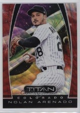 2019 Panini Chronicles Titan Ruby Wave Prizm 128/199 Nolan Arenado #22 4f5