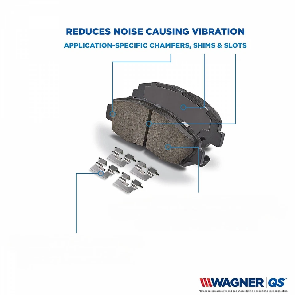 Передние тормозные колодки WAGNER для Hyundai Azera 2006-2011 ZD924 - Изображение 3 из 4