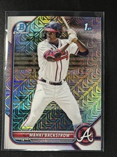 2022 Bowman - Chrome Prospects Mahki Backstrom #BCP-121 Mojo Refractor (RC)