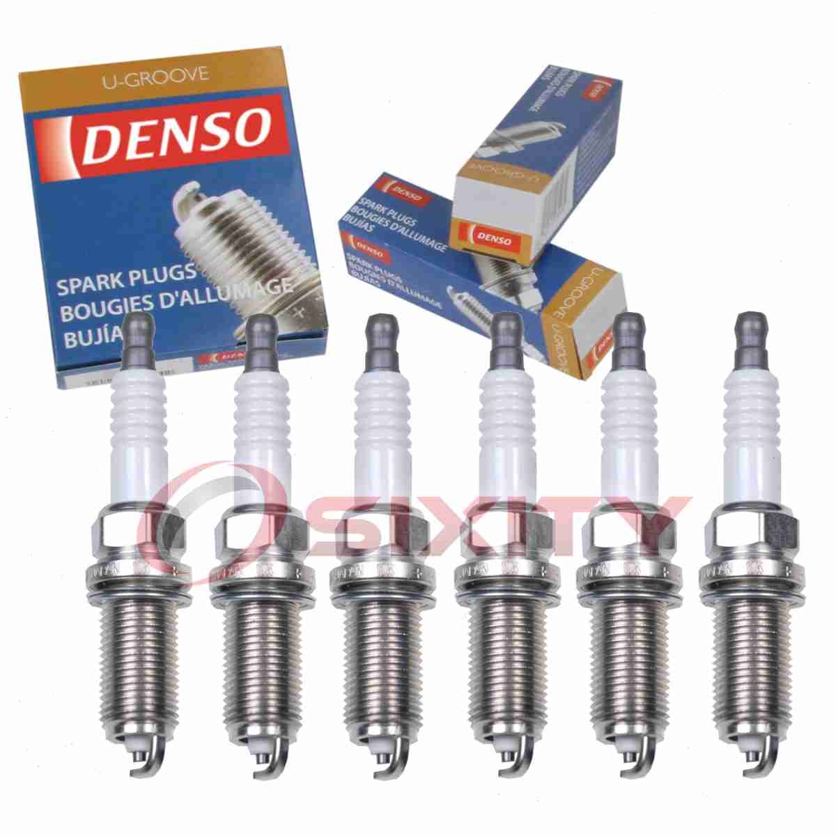 6 pc Denso Standard U-Groove Spark Plugs for 2006-2007 BMW 530i 3.0L L6 db