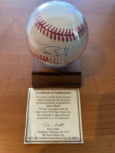 Barry Bonds Autographed Baseball