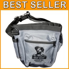 Durable Gray Ghost Catch-All Pouch for Metal Detecting
