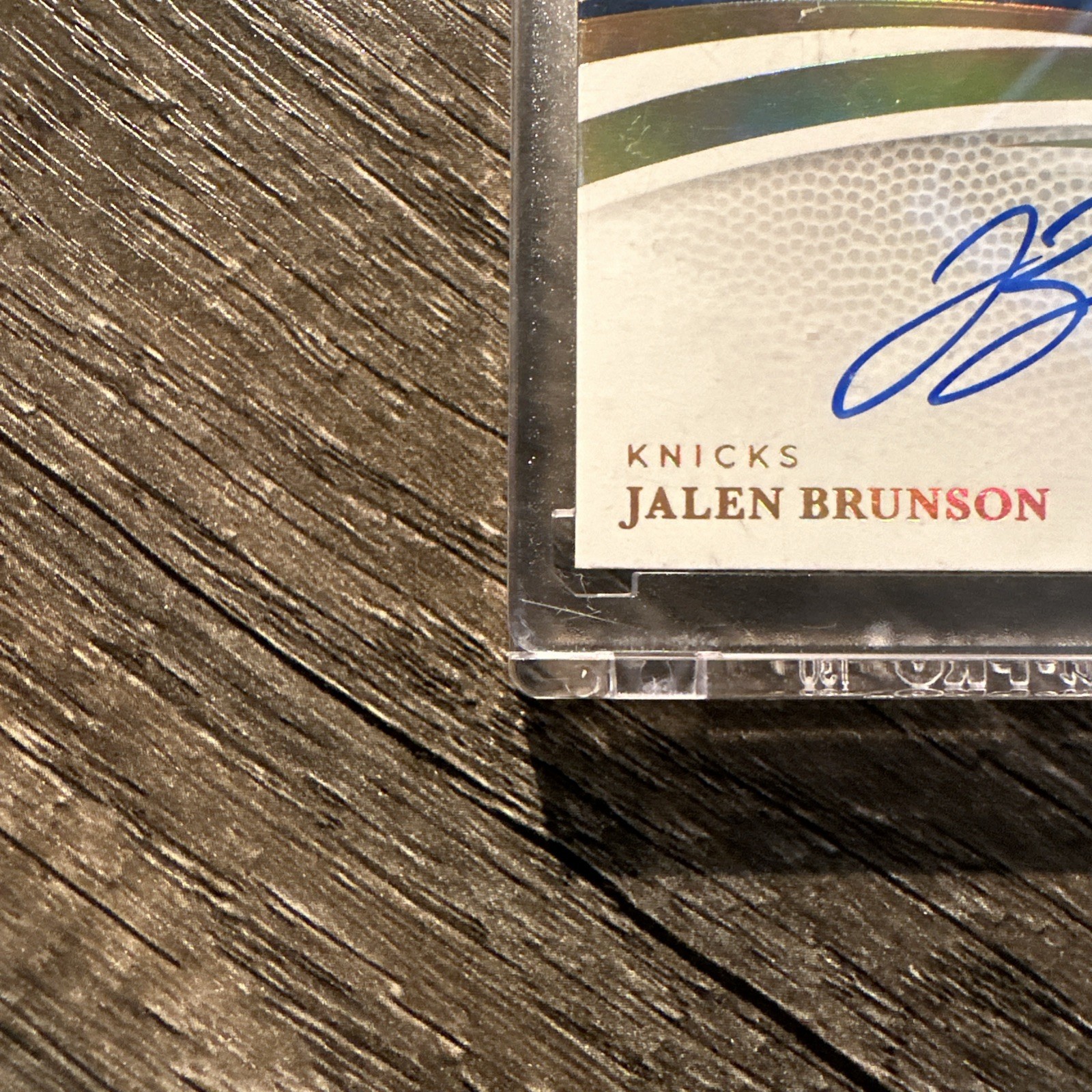 Jalen Brunson 2024-25 Panini Immaculate Gold Patch Auto 06/10 On-Card Knicks view 6