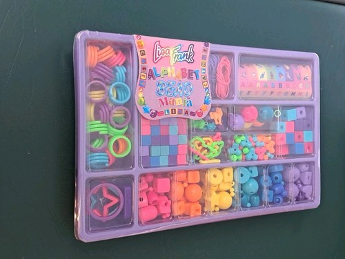 Lisa Frank Bead Mania sigillato - glitter e vetro - kit creazione gioielli anni 90 2000 - Foto 6 di 6