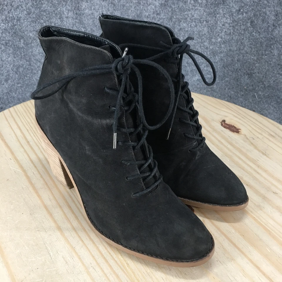 KDB Kelsi Dagger Brooklyn Botas Mujer 9.5 Botín Negro Con Cordones C385YY Foto 3 de 4