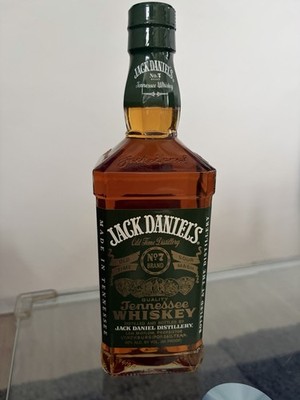 Jack Daniels Green Label Old No. 7 Whiskey Flasche Sammler selten rar