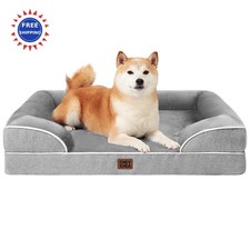 Orthopedic Dog Beds Memory Foam Waterproof Non Slip Pet Bed Washable Cover Large